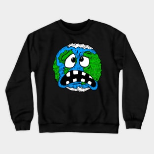 scared earth, environment and global warming. Crewneck Sweatshirt